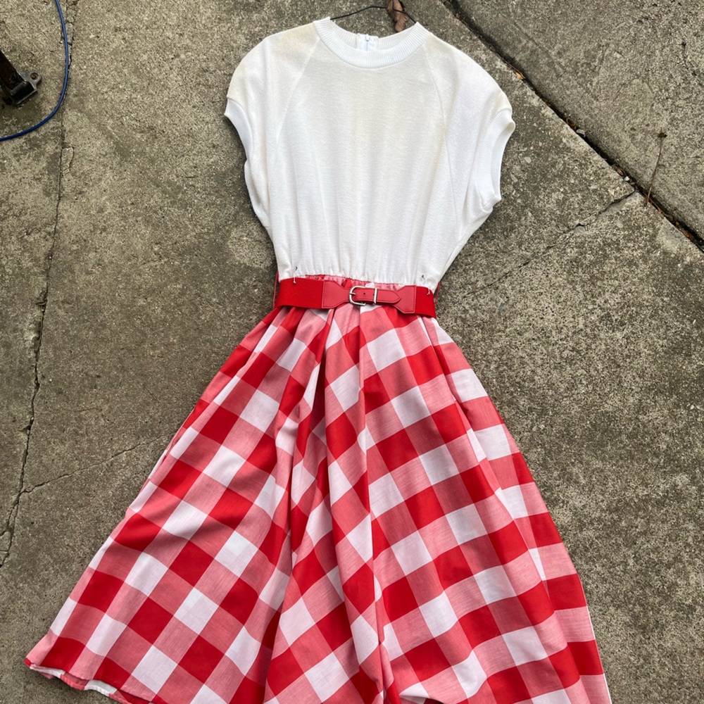 Vintage plaid dress